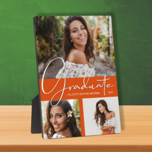Plaque Photo Collage photo Orange Graduation