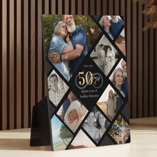 Plaque Photo Collage photo souvenir pour les 50 ans de mariage