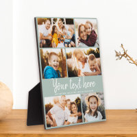 Collage photo texte personnalisé Conservation vert