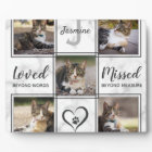 Collage Photo Unique de Chat en Mémoire d'un Anima