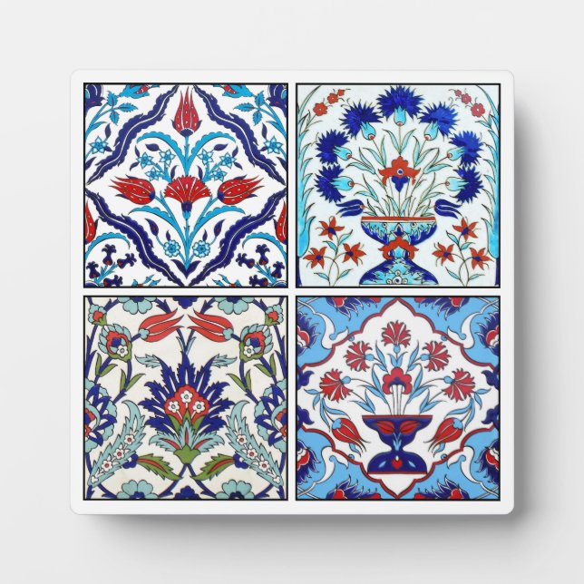 Plaque Photo collection de tuiles turques (Devant)