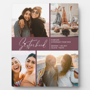 Plaque Photo Collection photo de la Sisterhood moderne violet