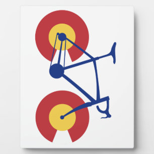 Plaque Photo Colorado Flag Bicycle
