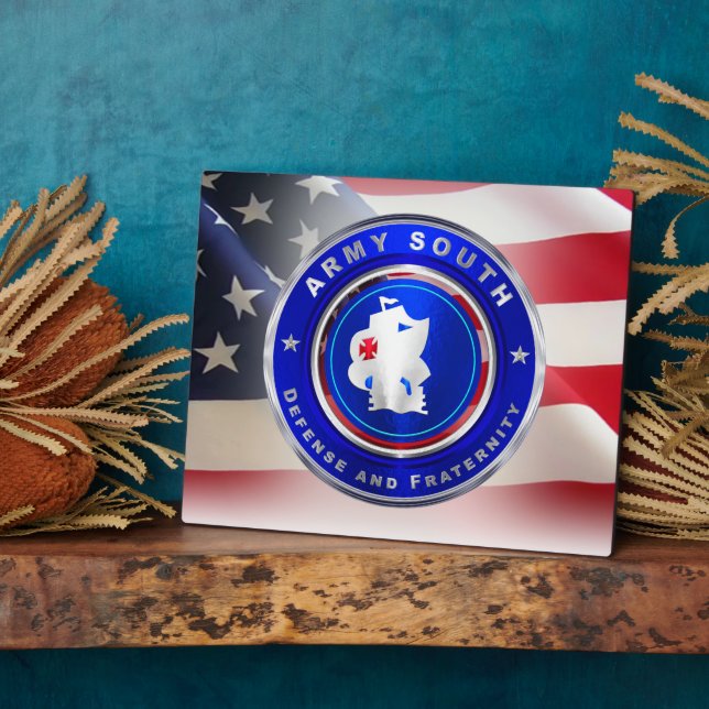 Plaque Photo Commandement Sud de l'Armée (Côté)