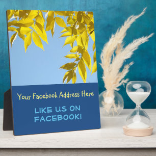 Plaque Photo Comme nous sur Facebook panneau de comptoir de pla