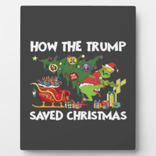 Plaque Photo Comment Trump a sauvé Noël