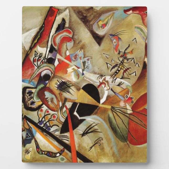 Plaque Photo Composition Abstraite de Kandinsky (Devant)