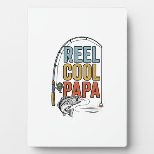 Plaque Photo Conception de chemise de pêche Reel Cool Papa_1