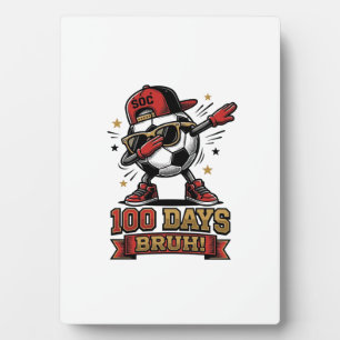Plaque Photo Conception de chemise de soccer Dabbing 100 jours