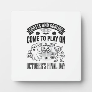 Plaque Photo Conception de chemise Halloween Fantômes et Gobeli