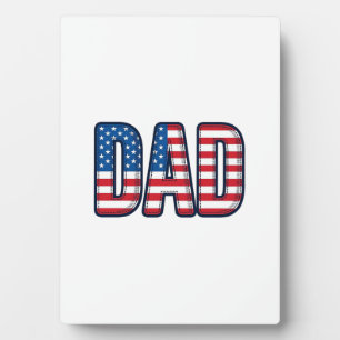 Plaque Photo Conception de chemise vectorielle Papa patriotique