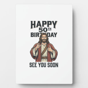 Plaque Photo Conception de l'humour religieux pour votre 50e an