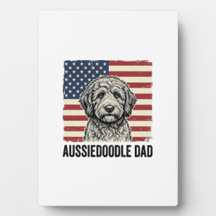 Plaque Photo Conception de maillot de chien vintage patriotique