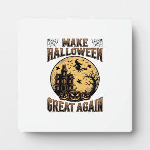Plaque Photo Conception de maison hantée Halloween Vintage Grea