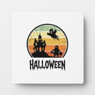 Plaque Photo Conception de T-shirt de maison hantée Halloween S