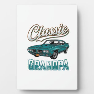Plaque Photo Conception de T-Shirt de voiture vintage Grand-pèr