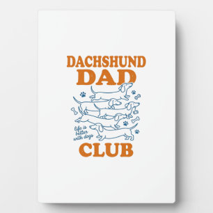 Plaque Photo Conception de T-shirt pour chien vintage Club Papa
