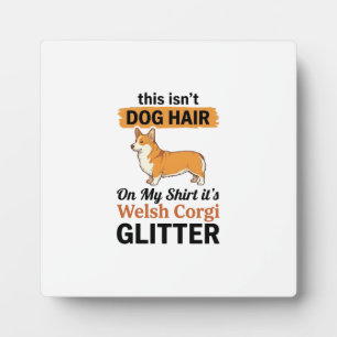Plaque Photo Conception de T-Shirt Welsh Corgi Pailleté Amoureu