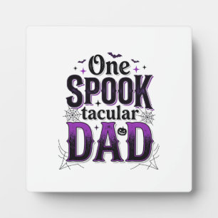 Plaque Photo Conception de vecteur vintage Halloween de papa Sp