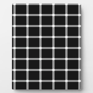 Plaque Photo Conception d'illusion optique de grille