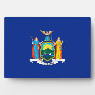 Plaque Photo Conception du drapeau de l'État de New York