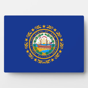 Plaque Photo Conception du drapeau d'état du New Hampshire