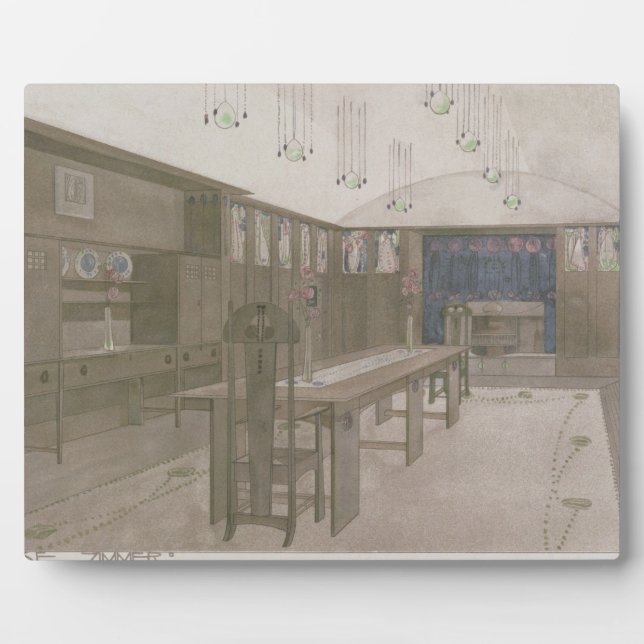 Plaque Photo Conception pour une salle à manger, 1901 (litho co (Devant)