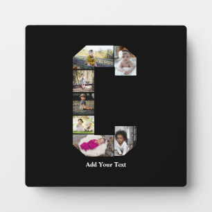 Plaque Photo Concevez votre propre lettre C Photo Collage