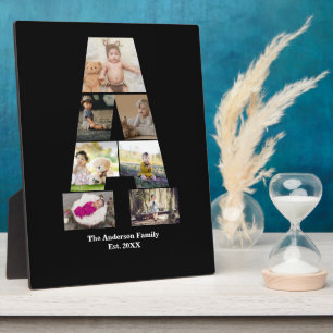 Plaque Photo Concevez votre propre lettre Un collage photo