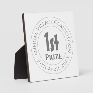 Plaque Photo Concours 1er Prix Trophée