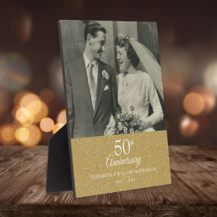 Plaque Photo Confetti pour les 50 ans de mariage Photo