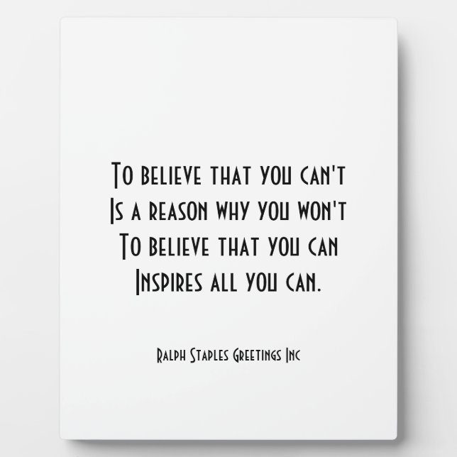 Plaque Photo Confiance (Devant)