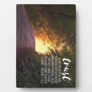 Plaque Photo Confiance dans les proverbes du Seigneur 3:5-6