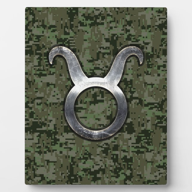 Plaque Photo Connexion Taurus au Camouflage numérique vert Wood (Devant)