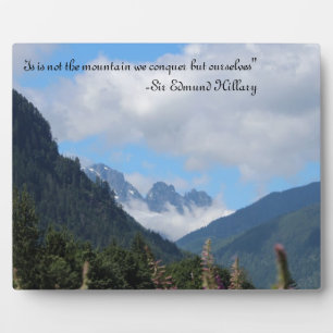 Plaque Photo Conquérir la montagne