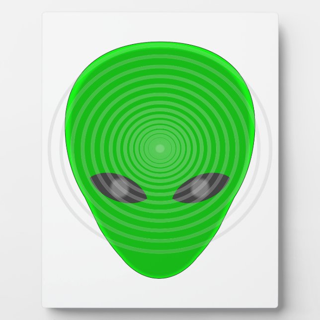 Plaque Photo Contrôle mental de la tête de l'Alien (Devant)