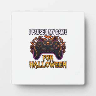 Plaque Photo Contrôleur Halloween de jeu en pause Chauves-souri