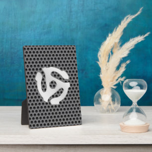 Plaque Photo COOL Retro Vintage Silver Chrome Comme 45 espacer 