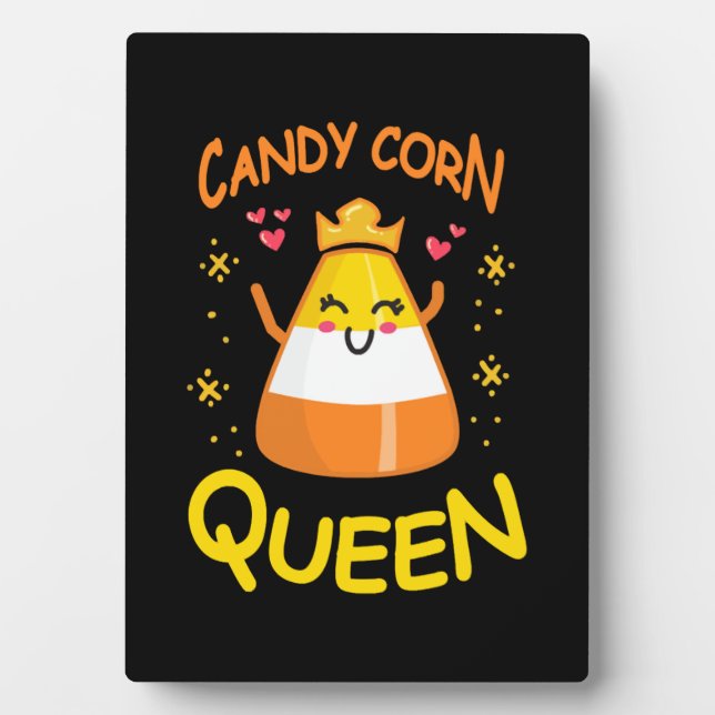 Plaque Photo Corn de bonbons Reine mignonne Halloween Kawaii Co (Devant)