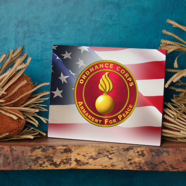 Plaque Photo Corps de commandement Ancien combattant de l'armée (Côté)