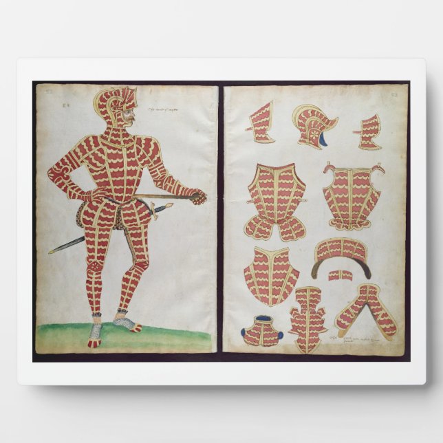 Plaque Photo Costume d'armure pour le duc de Worcester, 1589 (Devant)