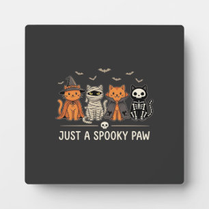 Plaque Photo Costume de chat Halloween Spooky Paw Vector Design