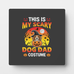 Plaque Photo Costume de sorcière Beagle drôle de papa chien d'H