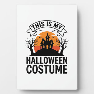 Plaque Photo Costume drôle d'Halloween Maison hantée Vintage Sh