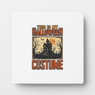 Plaque Photo Costume Halloween Maison Hantée Vintage T-Shirt De