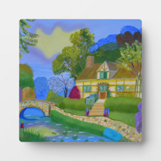 Plaque Photo Cottage de printemps