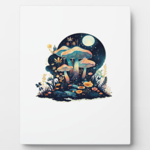Plaque Photo Cottagecore et Foire de champignons Goblincore est