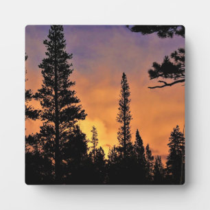 Plaque Photo Coucher de soleil à Tuolumne Meadows, Yosemite, CA