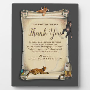 Plaque Photo Coucher de soleil africain Safari