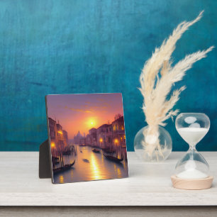 Plaque Photo Coucher De Soleil Sur Une Table D'Art numérique Du